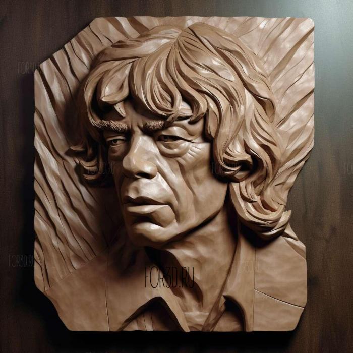 MICK JAGGER 1 stl model for CNC